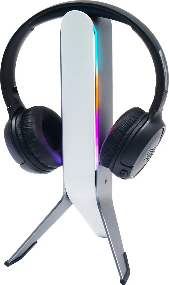 LC Power Headsethouder USB-C RGB - Zwart