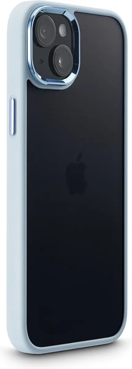 Hama Cam Protect Cover iPhone 15 - Transparant Blauw - afbeelding 6 van 6
