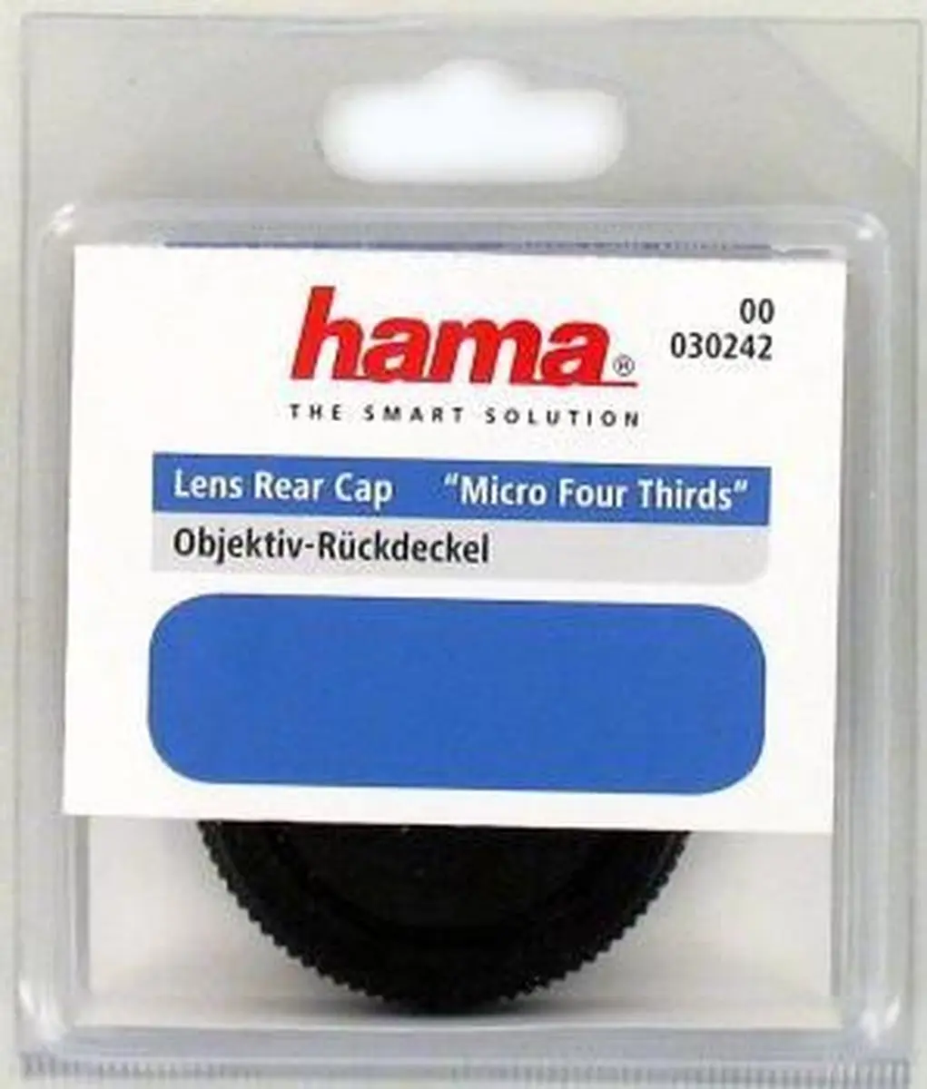 Hama Lensdop Achterzijde MFT - Zwart - afbeelding 2 van 2