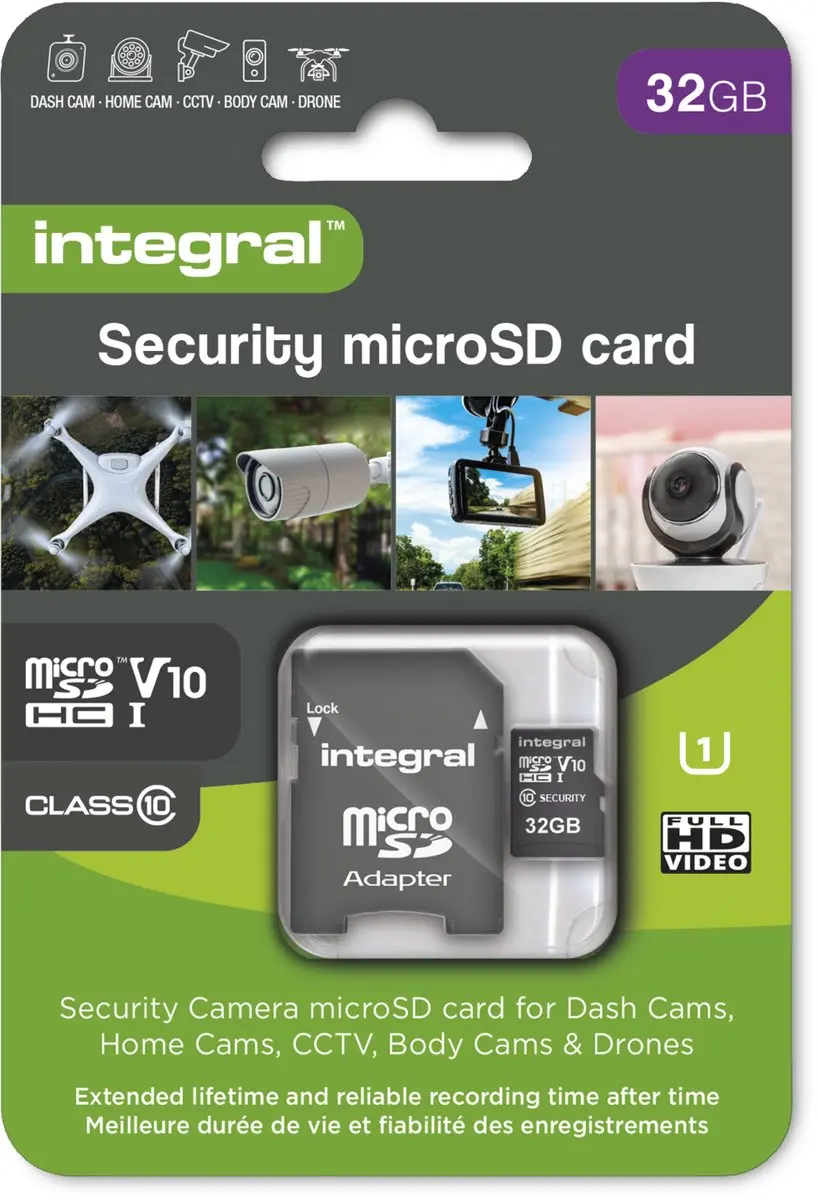 Integral INMSDH32G10-SEC MicroSDHC 32GB UHS-I