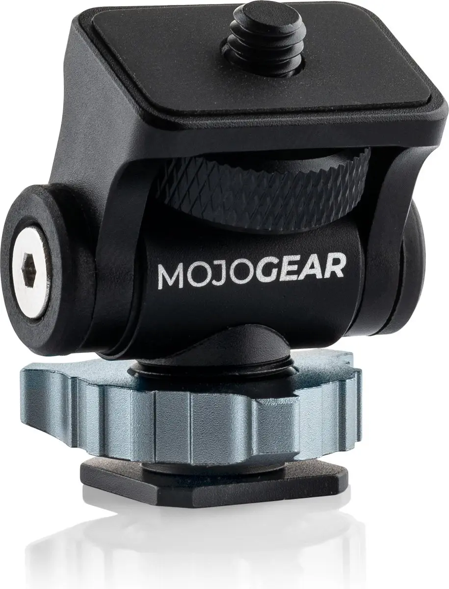 MOJOGEAR Cold Shoe Mount 360° Draaibaar