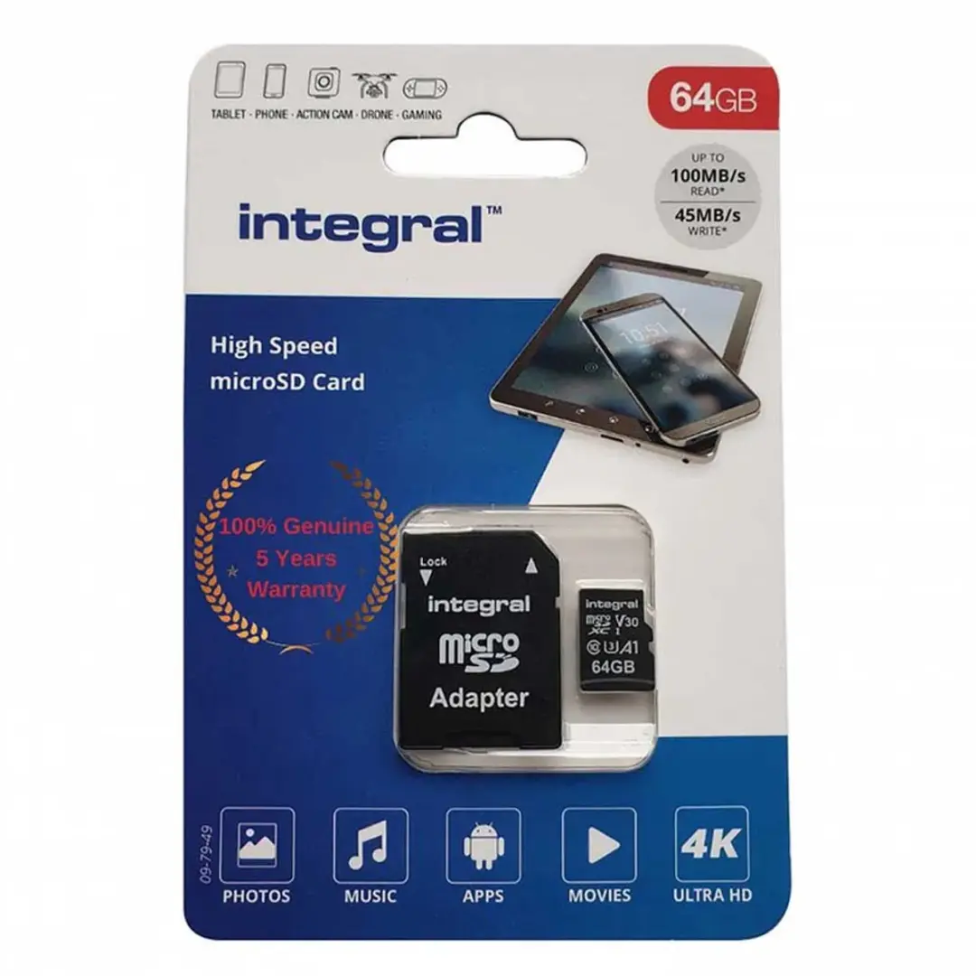 Integral INMSDX64G-100V30 Geheugenkaart 64GB