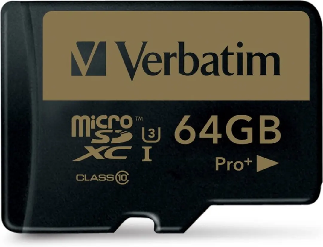 Verbatim Micro SDXC Pro+ 64GB Class 10 UHS-I - met adapter