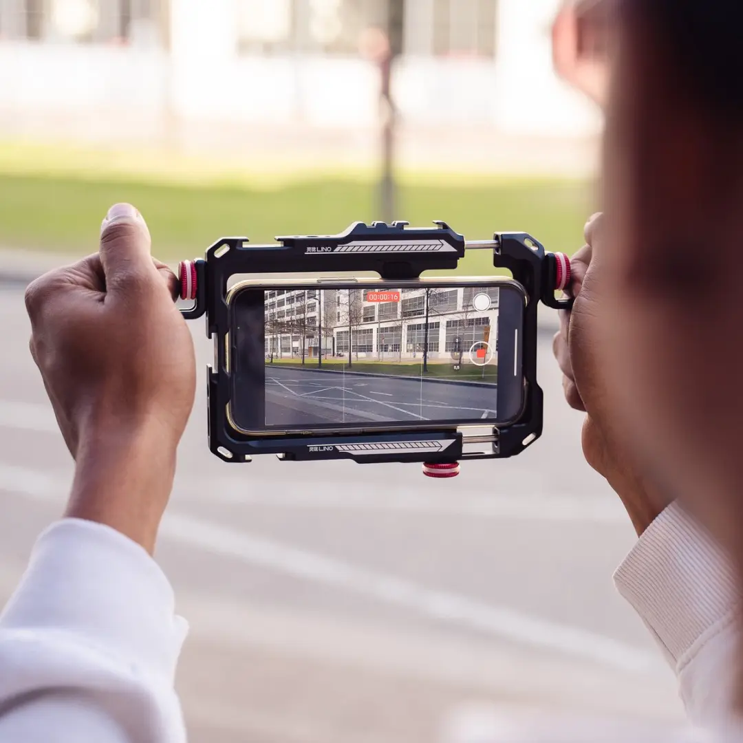 Ulanzi LINO Cage Video Rig Smartphone - Metaal - Zwart/Rood