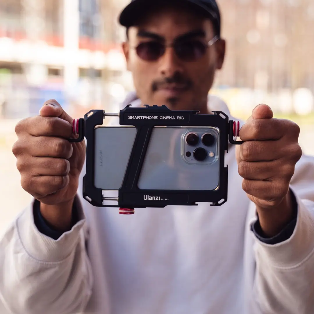 Ulanzi LINO Cage Video Rig Smartphone - Metaal - Zwart/Rood