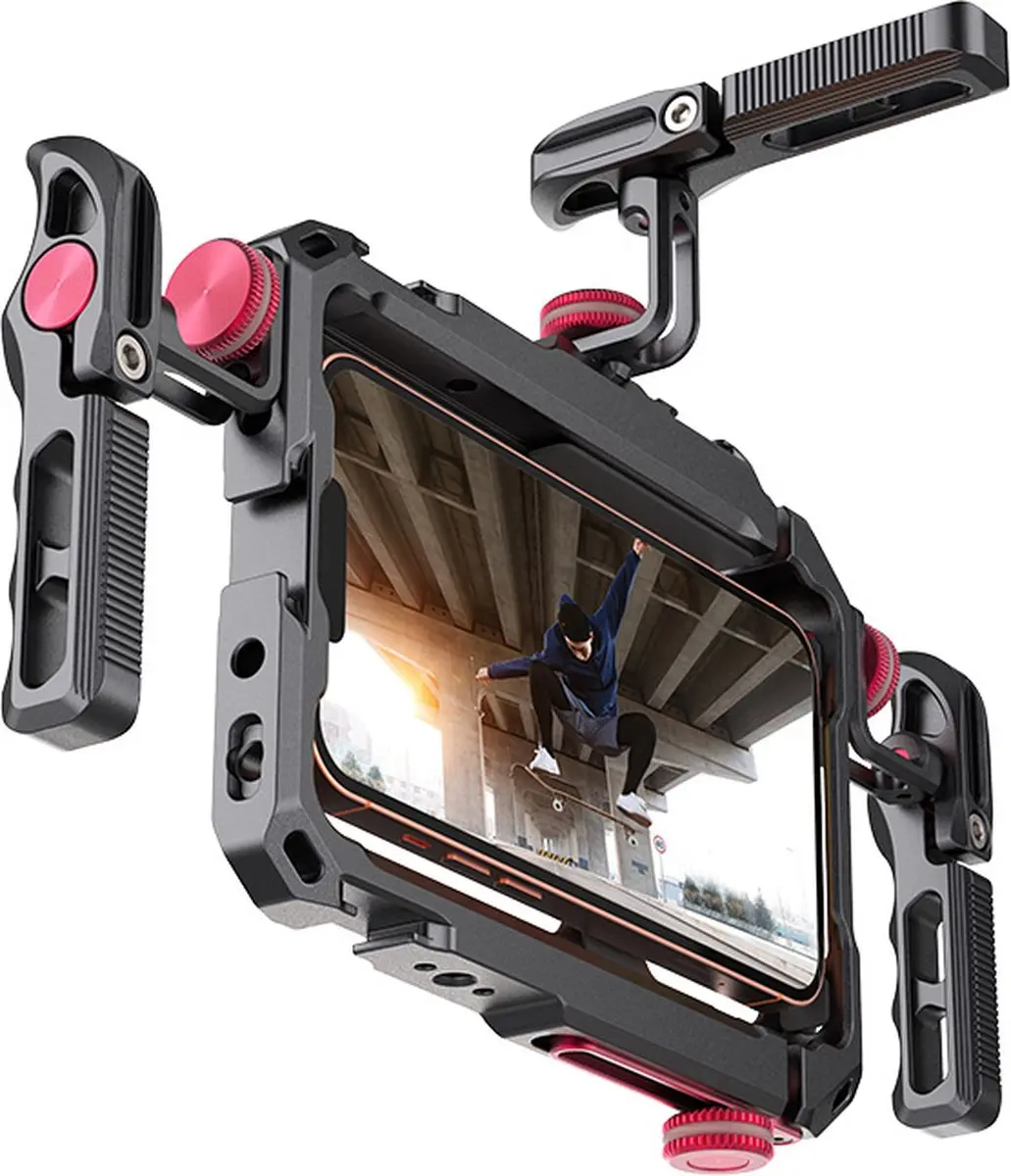 Ulanzi LINO Cage Video Rig Smartphone - Metaal - Zwart/Rood