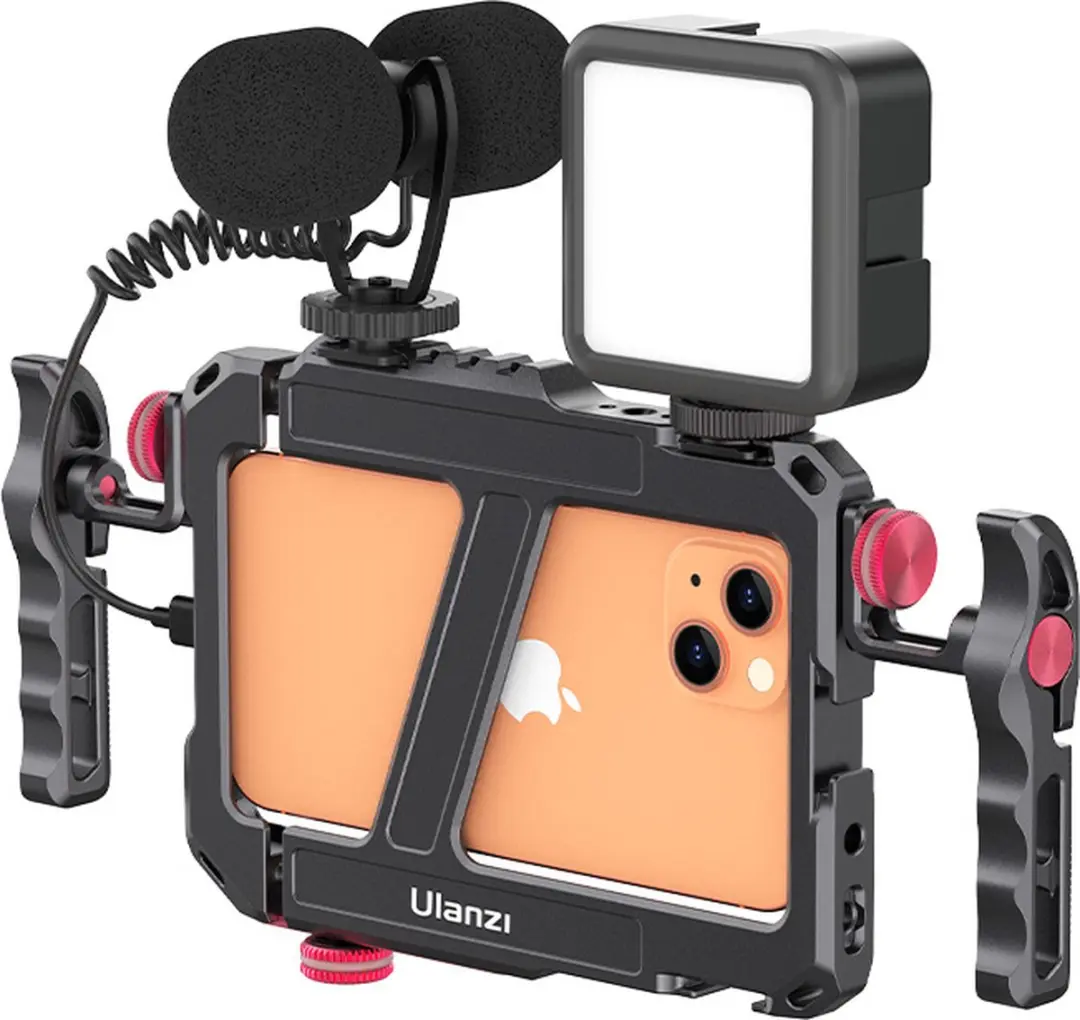 Ulanzi LINO Cage Video Rig Smartphone - Metaal - Zwart/Rood