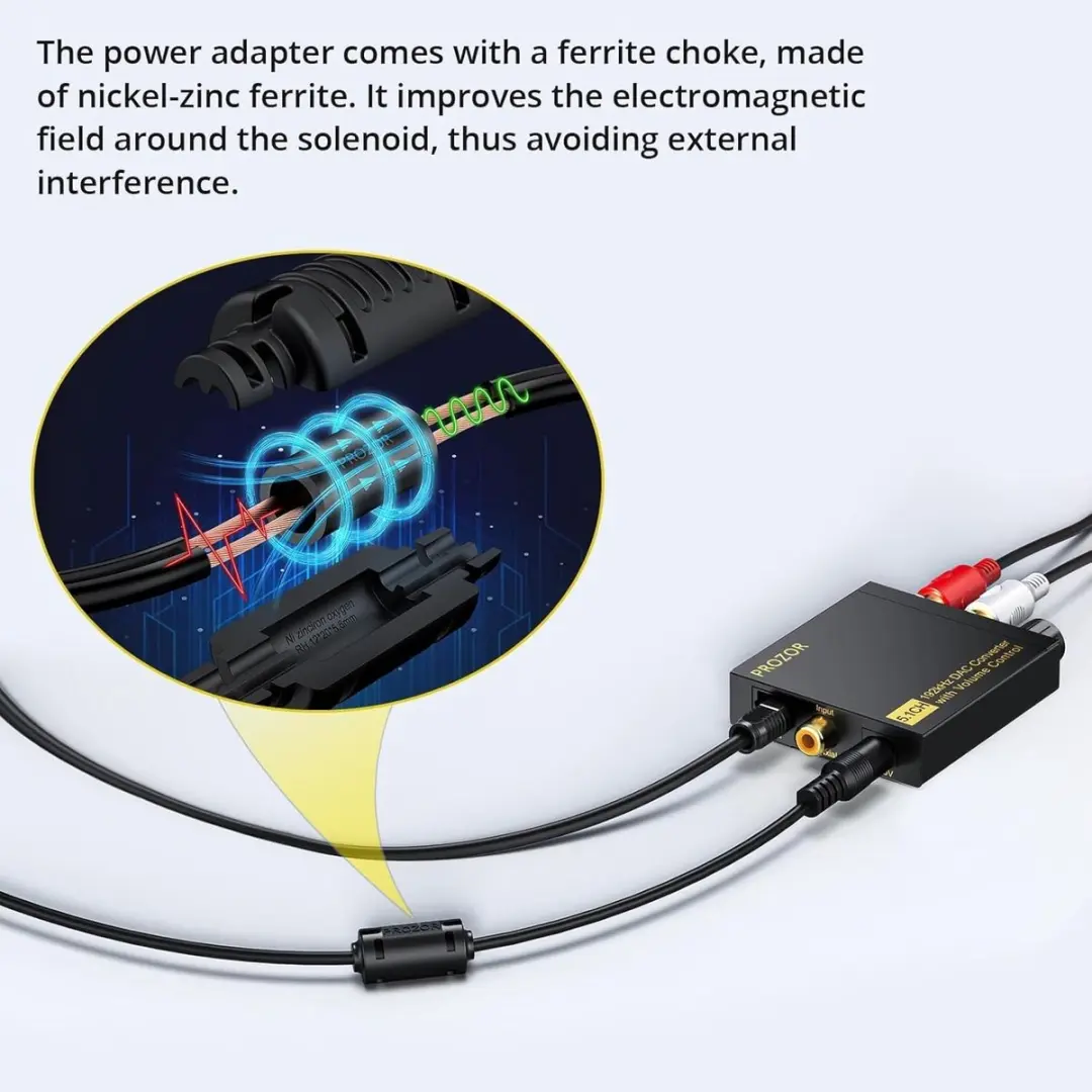 NÖRDIC SGM-270 DAC Converter - Coaxiaal/Toslink naar RCA - 192kHz - Zwart - afbeelding 6 van 6