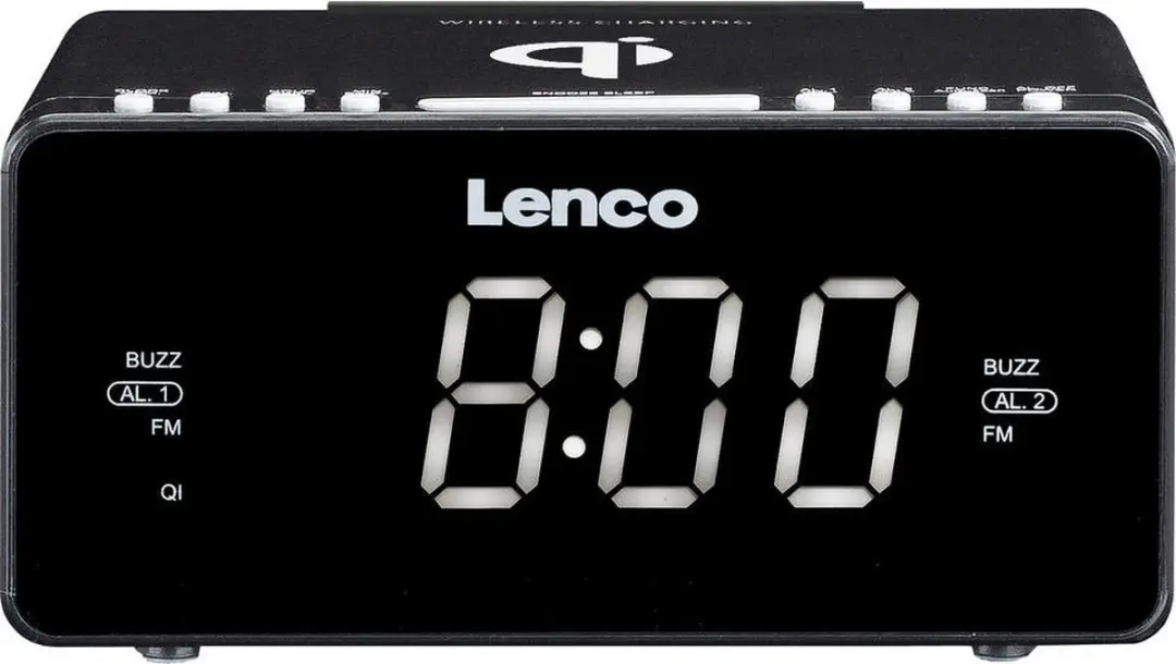 Lenco CR-550BK Wekkerradio - Zwart - afbeelding 6 van 6