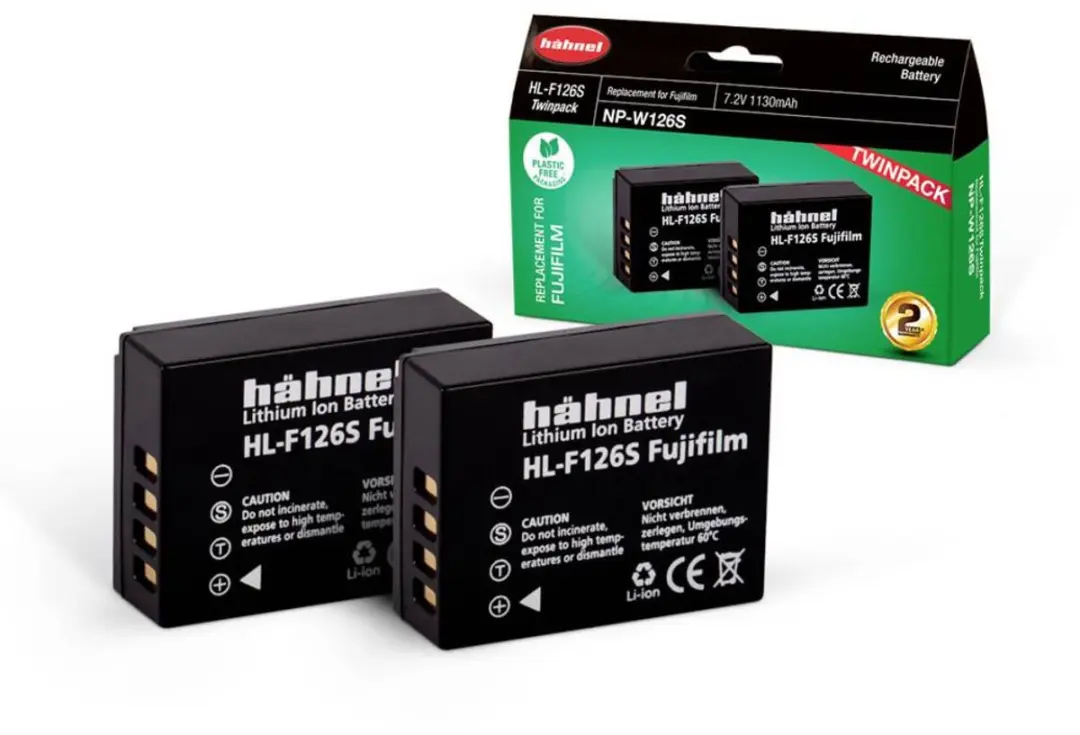 Hähnel Accu Fujifilm NP-W126S HL-F126S - 2 Stuks