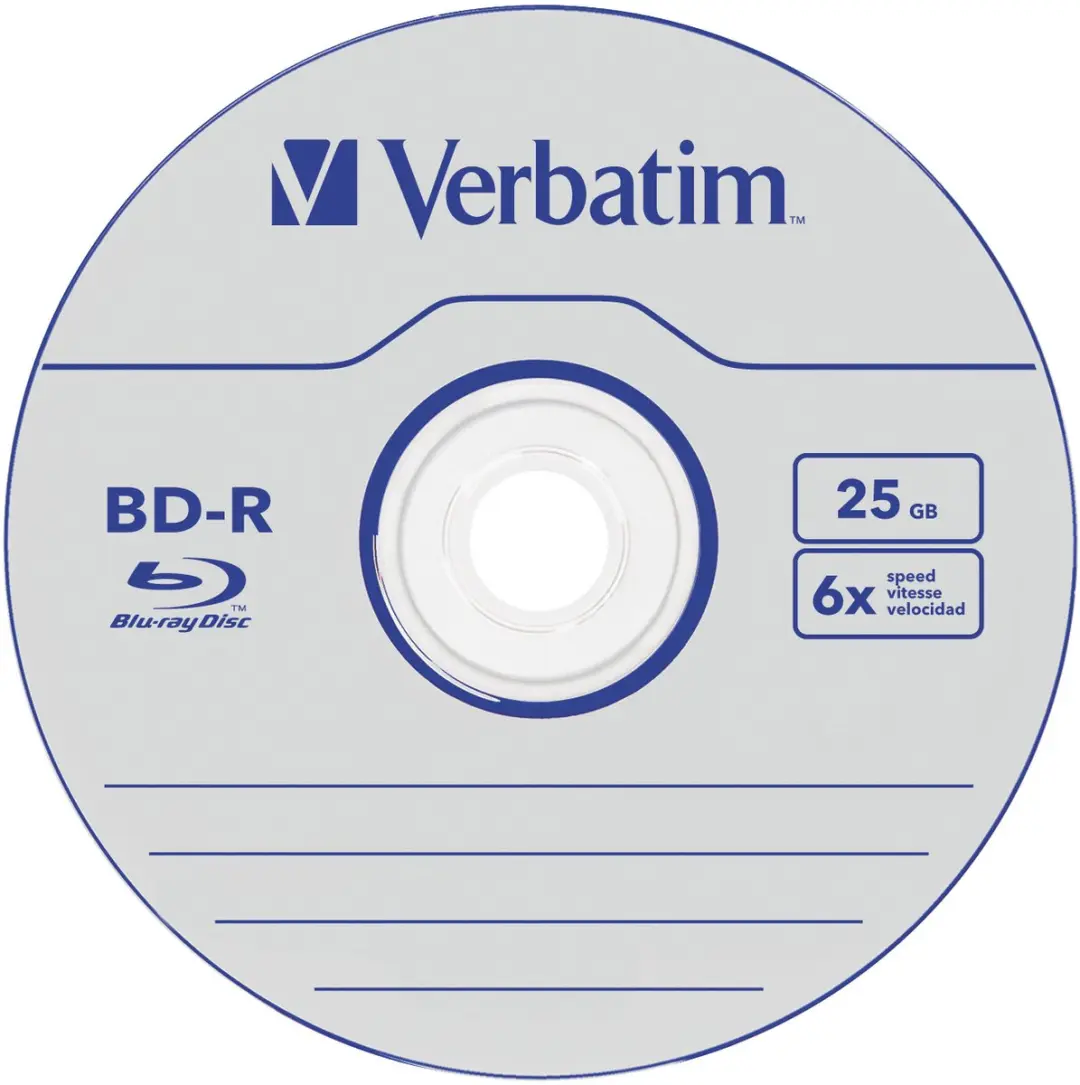 Verbatim BD-R 25GB 5 Stuks - 1-6x