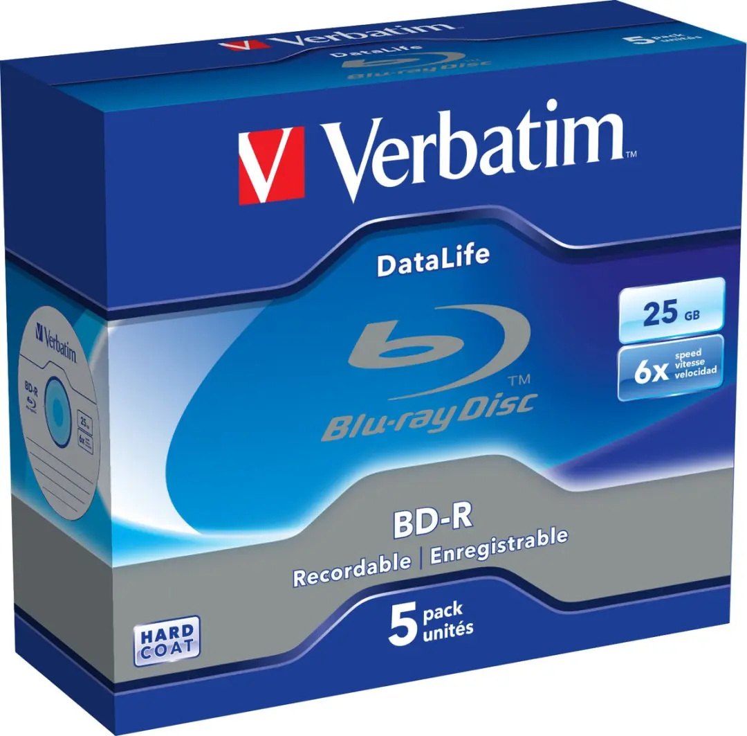 Verbatim BD-R 25GB 5 Stuks