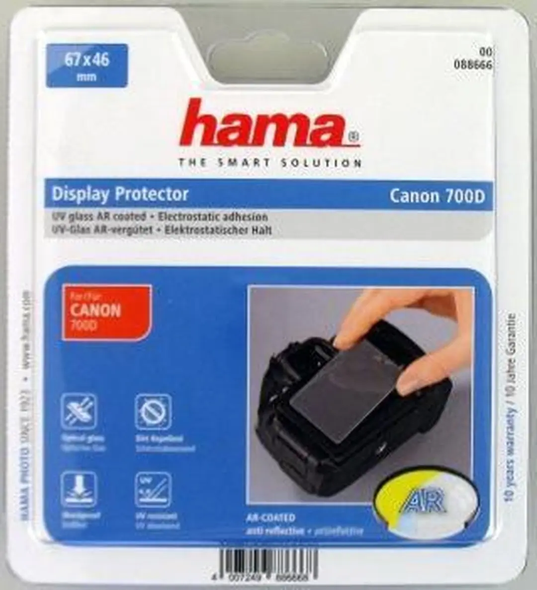 Hama LCD Beschermglas 88666 - Canon EOS 700D - afbeelding 2 van 2