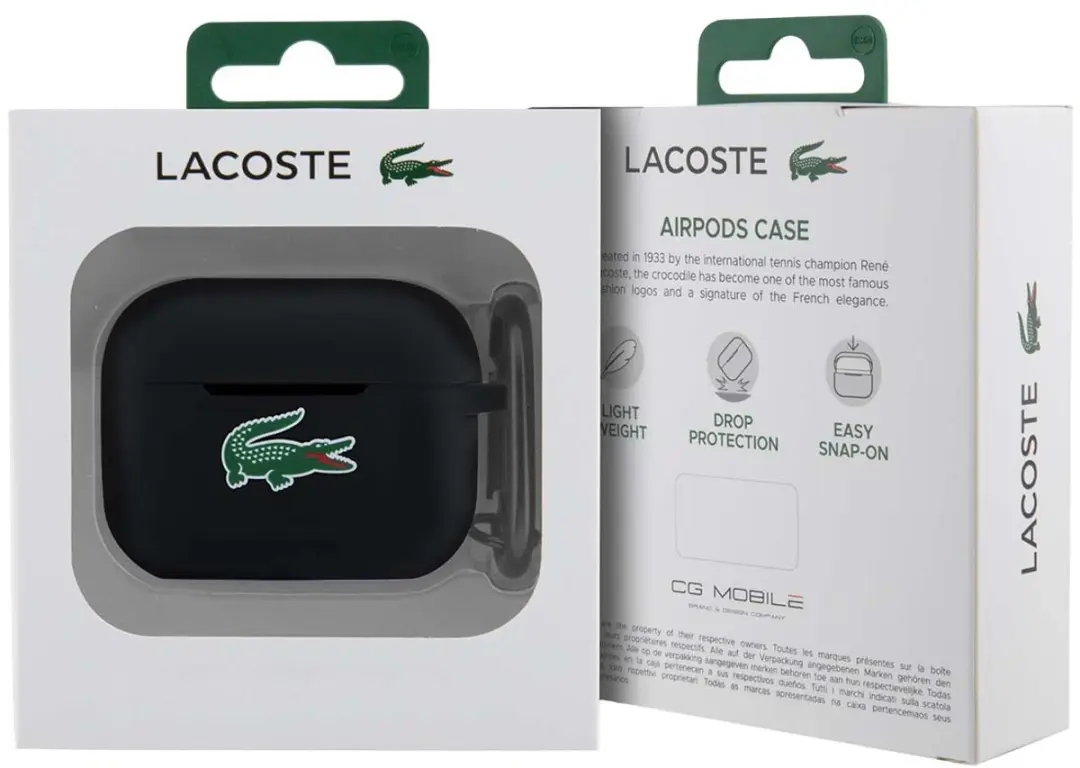 Lacoste LCAP2SLOK Hoesje AirPods Pro 2 - Zwart