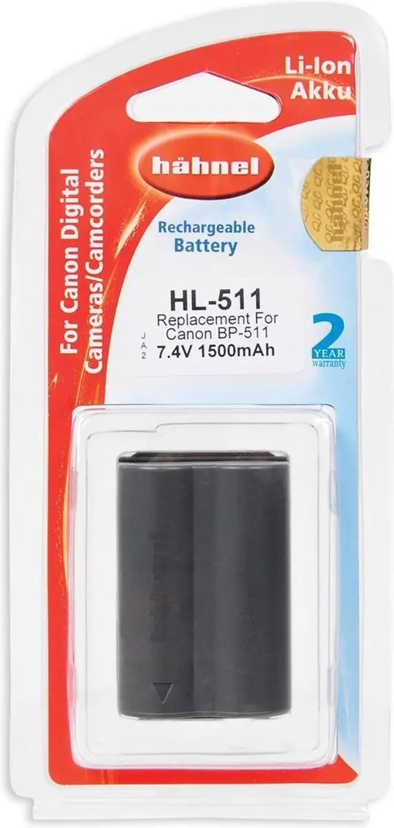 HAHNEL HL-511 Li-Ion Accu 1500mAh - Canon BP-511