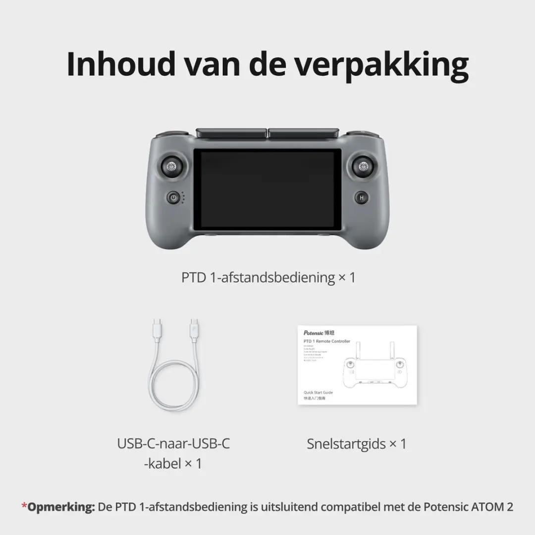 Potensic PTD 1 Smart Controller - ATOM 2 - Grijs