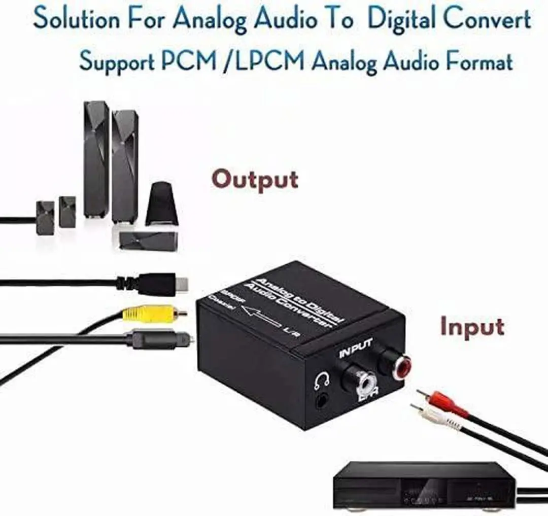 NÖRDIC SGM-148 Audio Converter - Toslink naar RCA - Zwart