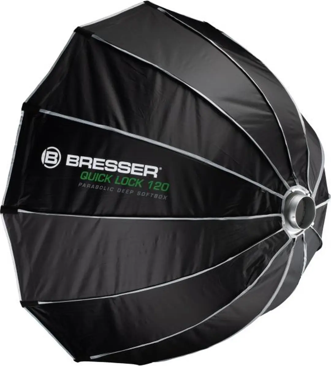 Bresser Quick Lock 120cm Parabolische Softbox - Zwart