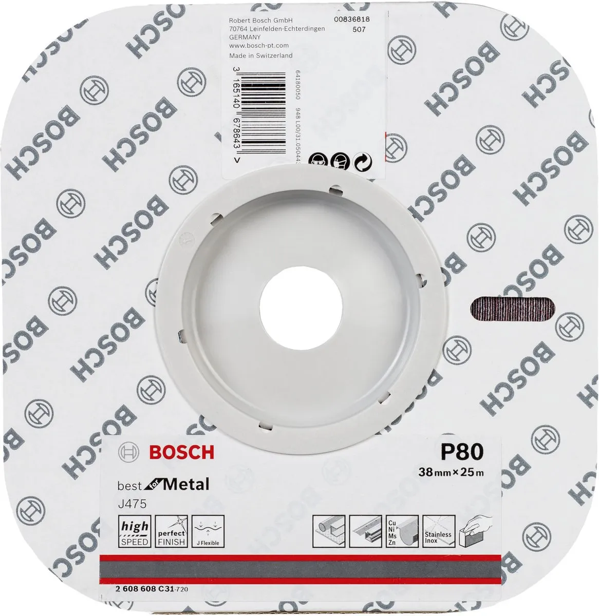 Bosch Schuurrol Textiel J475 38mm x 25m