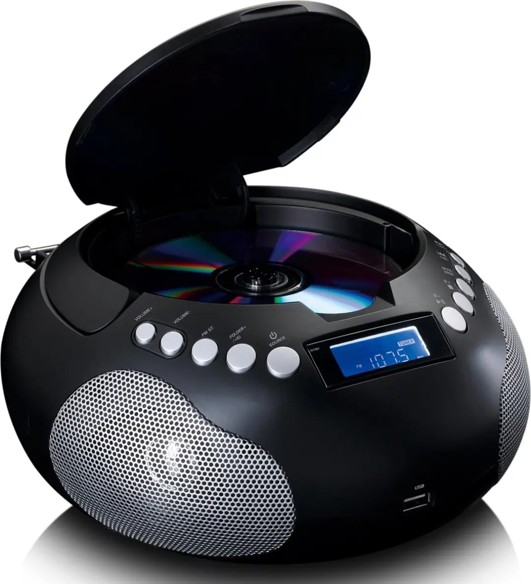 Lenco SCD-331BK Draagbare CD Speler - Radio - Bluetooth - Zwart