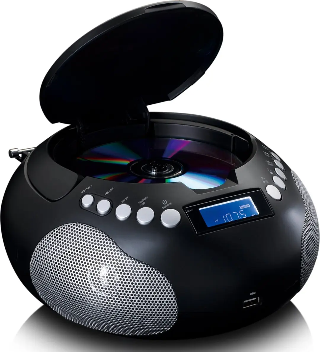 Lenco SCD-331BK Draagbare CD Speler - Radio - Bluetooth - Zwart