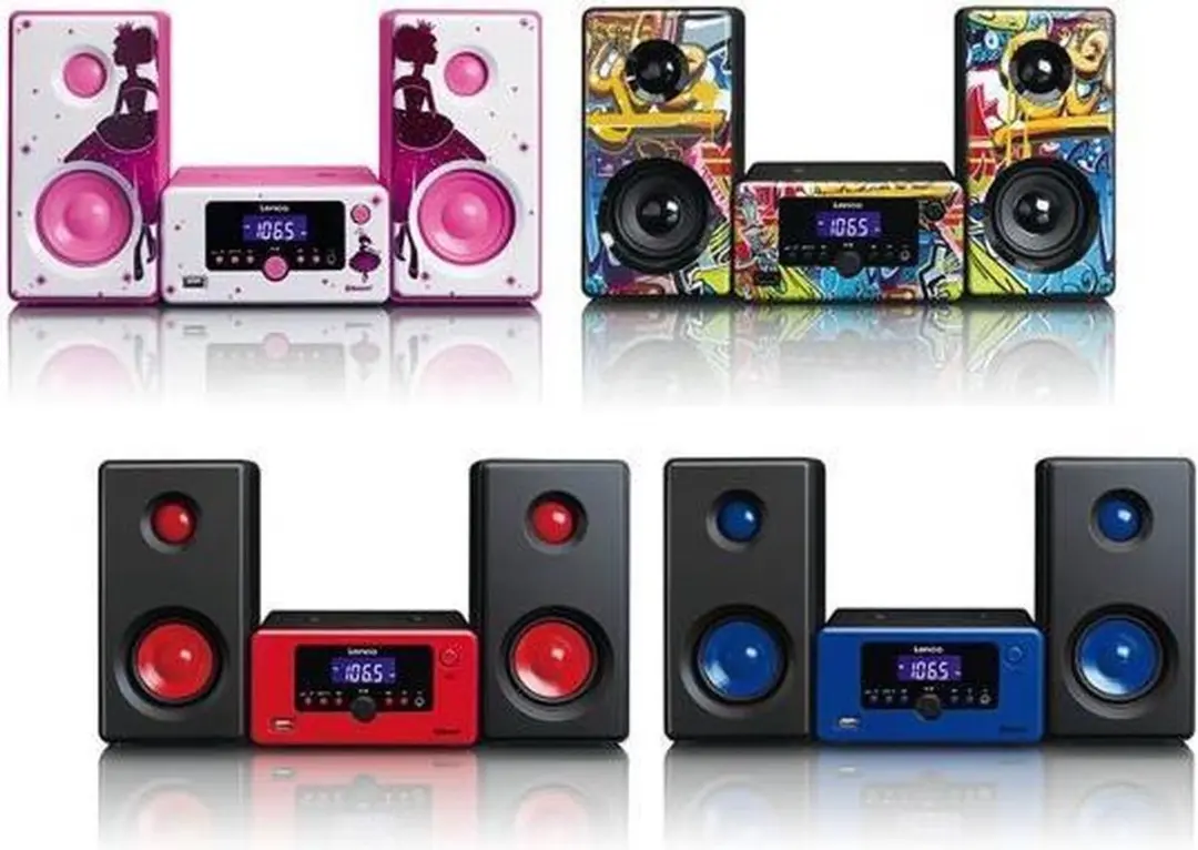 Lenco MC-020 Princess Stereo Set - 7,5W - Wit-Roze - afbeelding 6 van 6