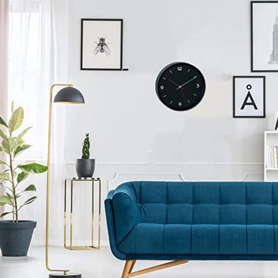 TFA Dostmann Wandklok Ø30cm - Zwart