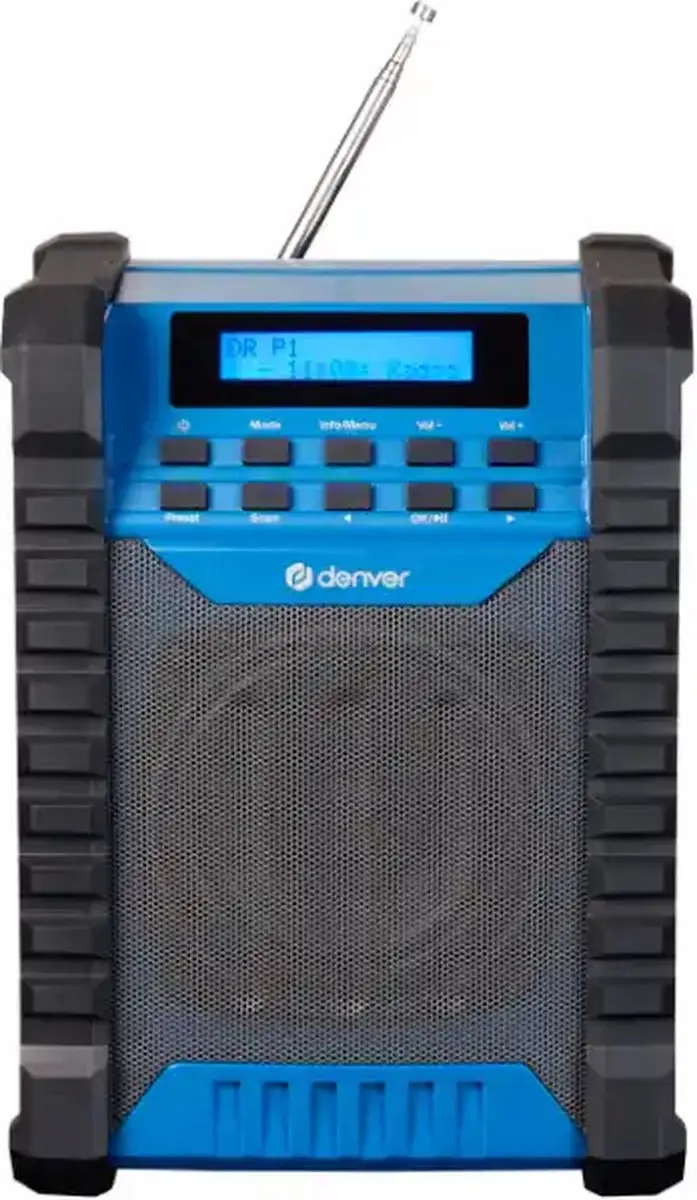 Denver DTB-136H Bouwradio DAB+ - Waterdicht - Zwart