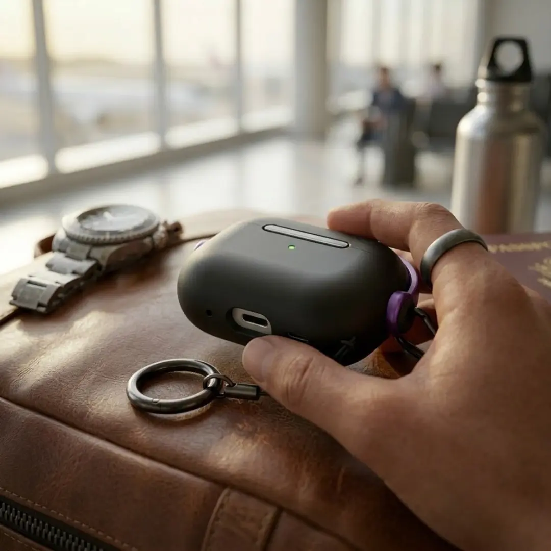 NuveX Hoesje AirPods Pro 2 - Zwart Paars