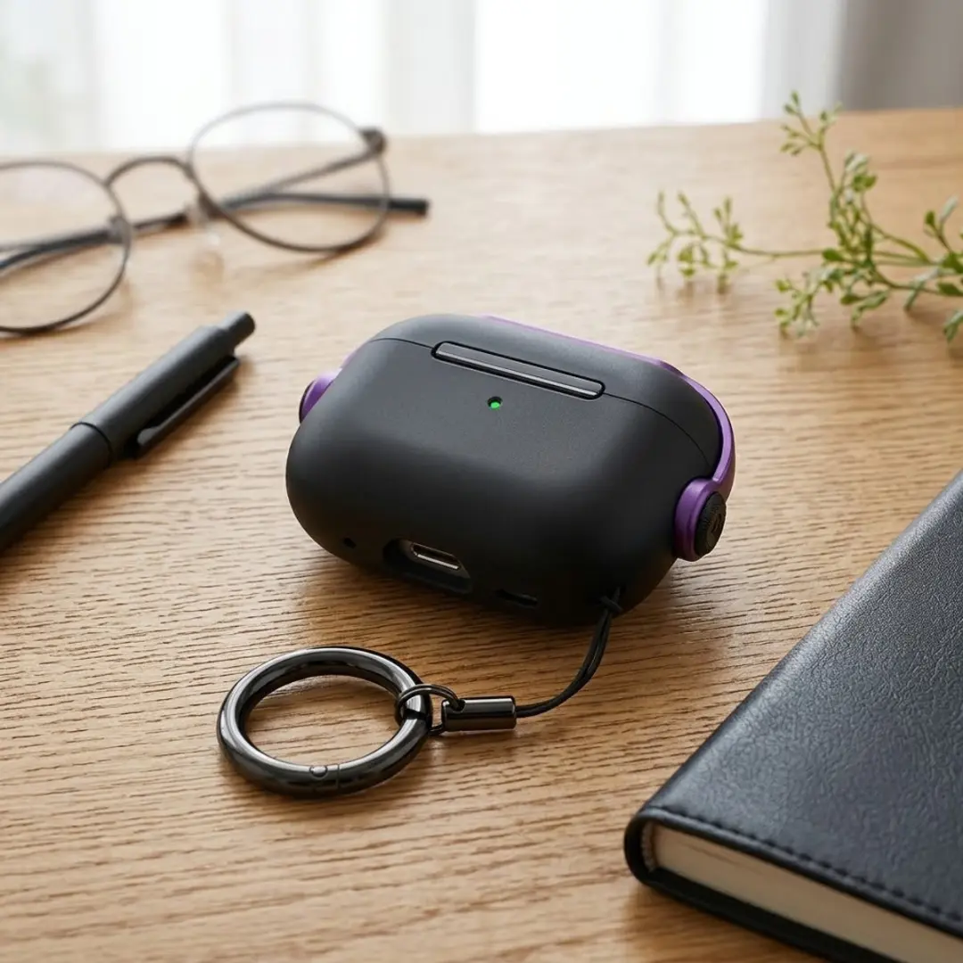 NuveX Hoesje AirPods Pro 2 - Zwart Paars