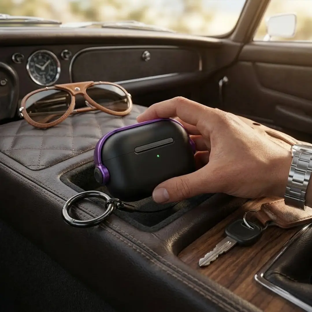 NuveX Hoesje AirPods Pro 2 - Zwart Paars