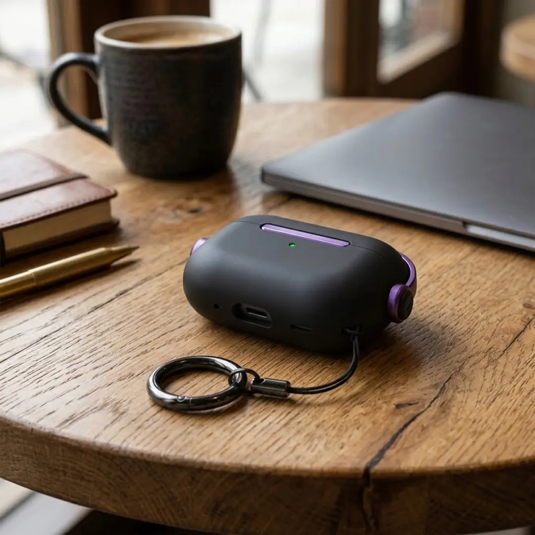 NuveX Hoesje AirPods Pro 2 - Zwart Paars