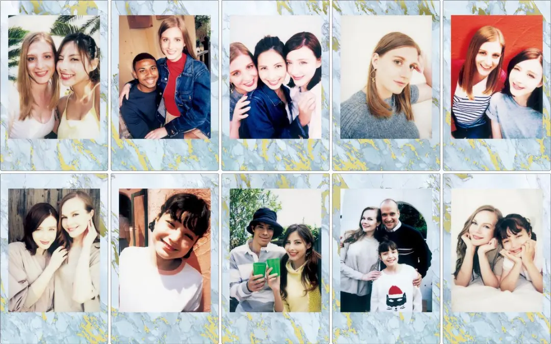 FUJIFILM instax Mini Film Blue Marble - 10 Stuks