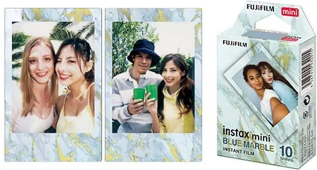 FUJIFILM instax Mini Film Blue Marble - 10 Stuks