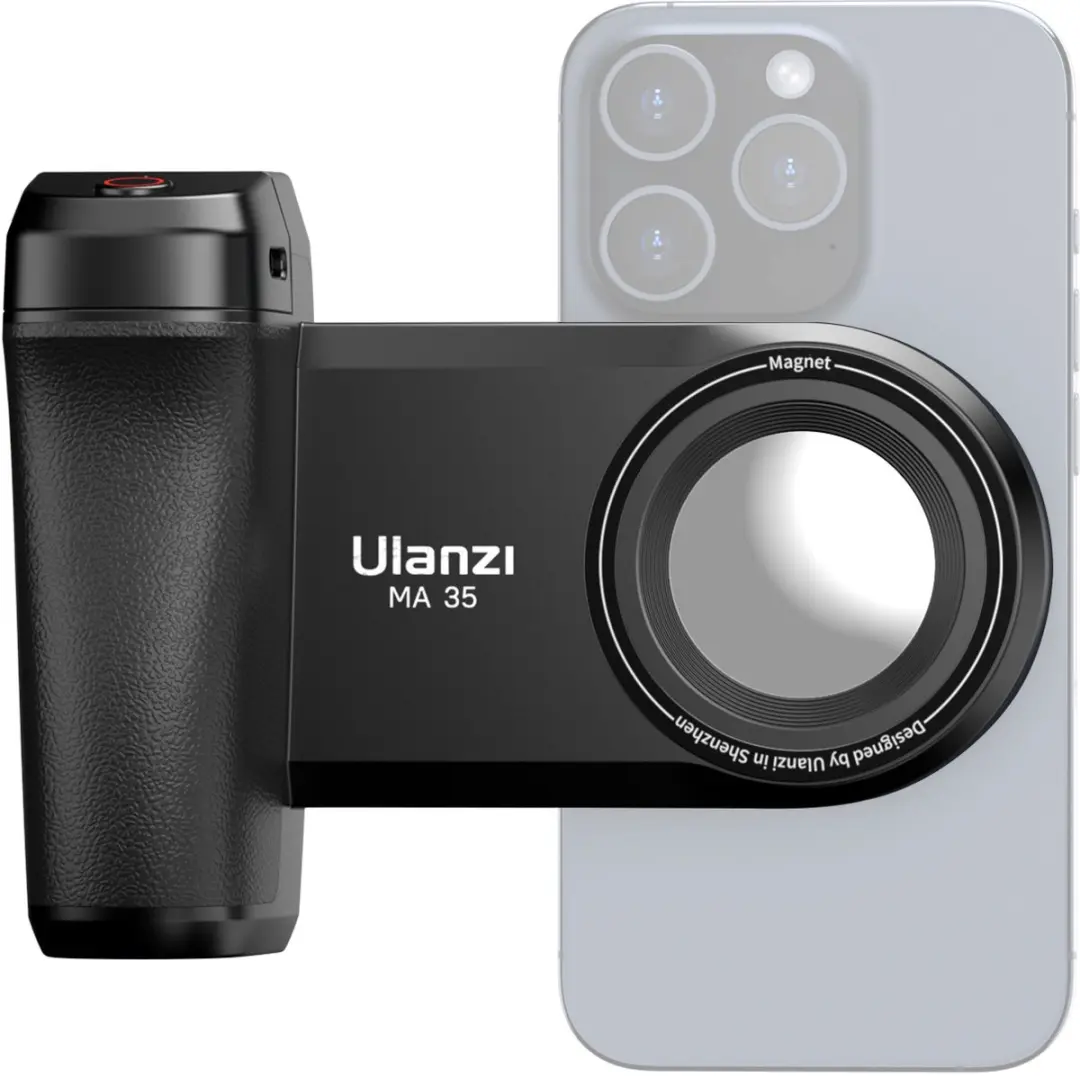 Ulanzi M032GBB1 Magnetische Smartphone Grip - Ringlamp - Zwart/Wit