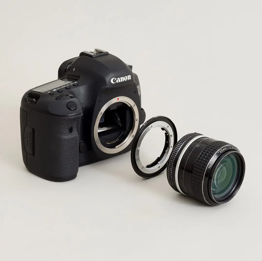 Urth D239271 Lens Mount Adapter Nikon F naar Canon EF/EF-S - Zwart