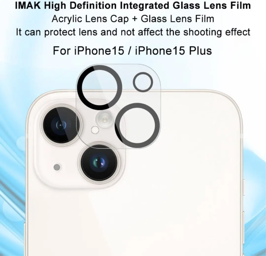 Imak iPhone 15/15 Plus Camera Lens Protector - Clear