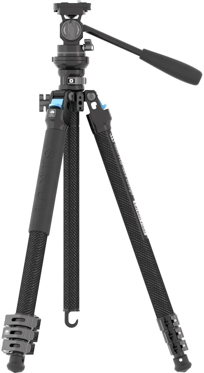 Sirui L-224FL Carbon Statief + KV-5 Balhoofd