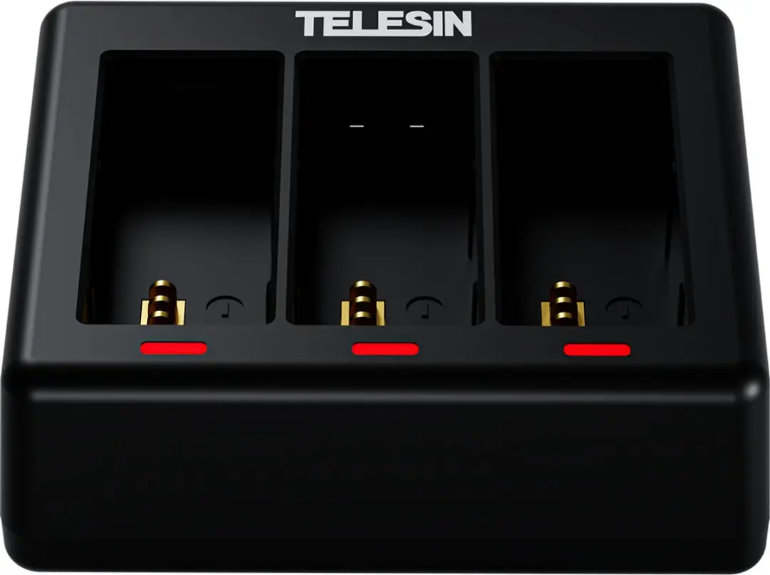 Telesin Oplader GoPro Hero 13 - 3x Batterijen + 2x 1750mAh Accu T-S0-ECB-07-TGP - afbeelding 5 van 6