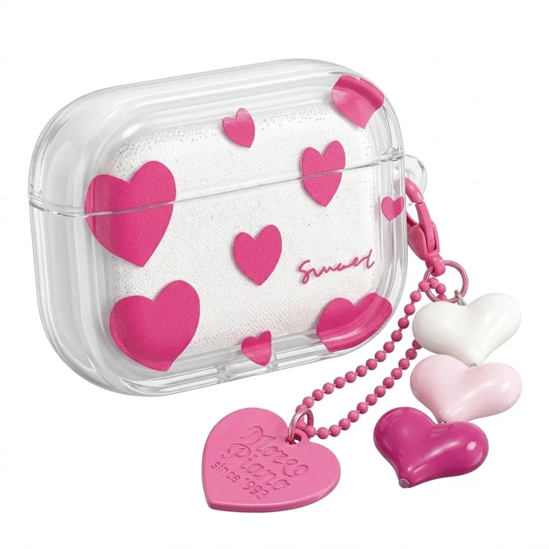 NUVEX Hoesje AirPods Pro 2 Transparant roze