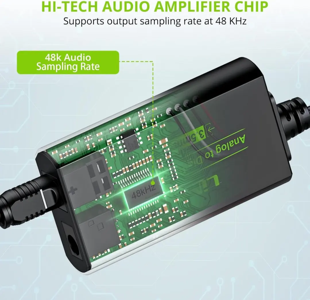 NÖRDIC SGM-258 Audio Converter - 3.5mm naar Toslink - Zwart