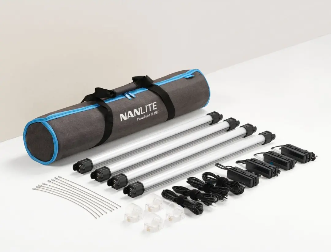 Nanlite Pavotube II 15C KIT - 4x LED Buisverlichting