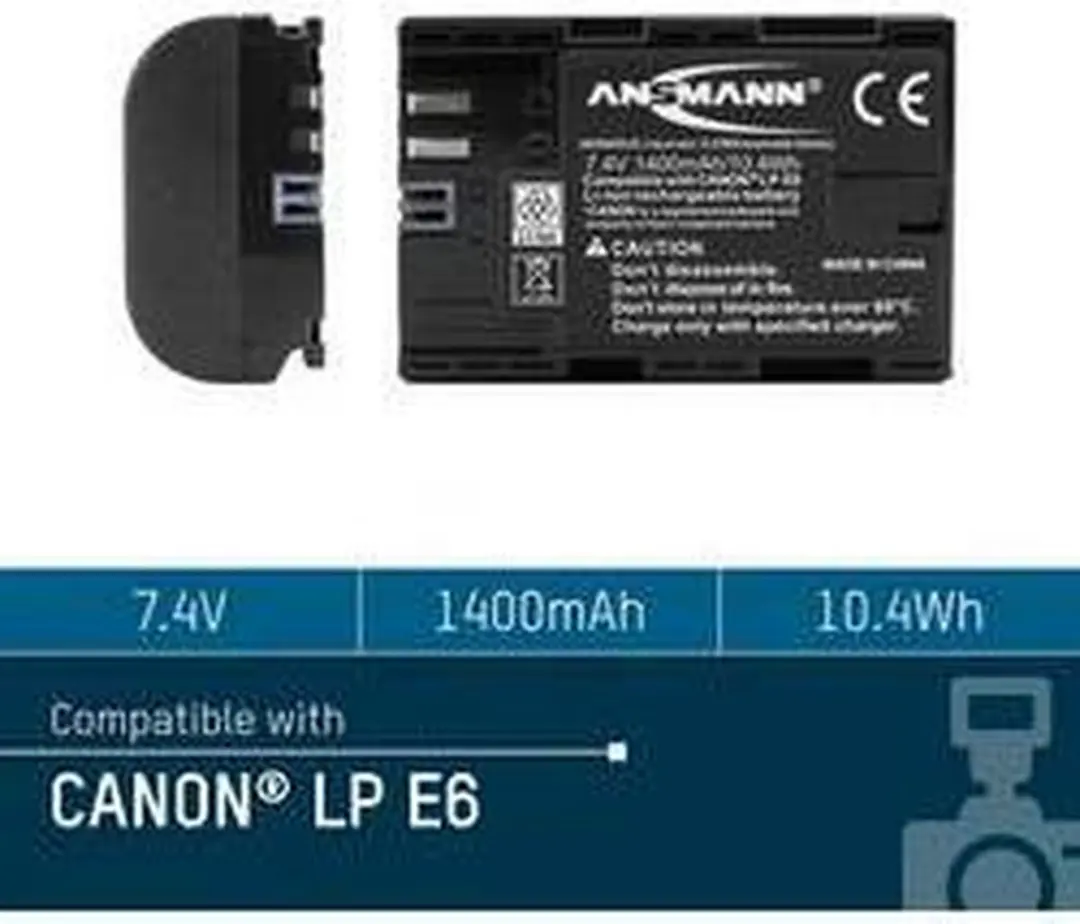 Ansmann LP-E6 Li-ion Accu - 1400-0000 - afbeelding 6 van 6