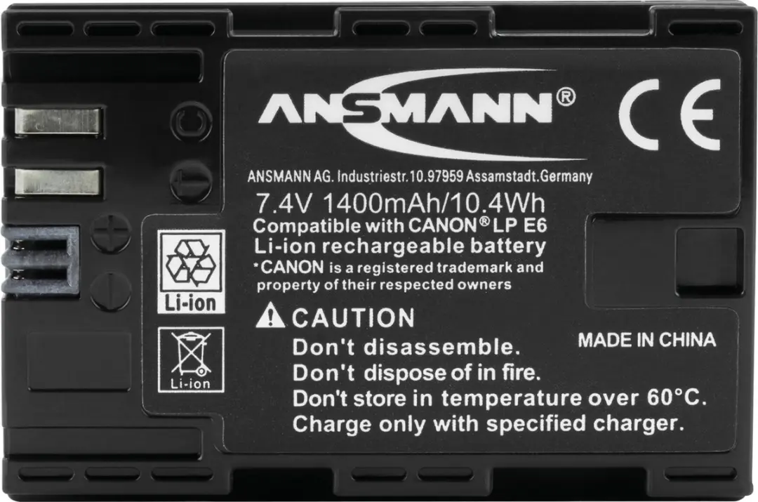 Ansmann LP-E6 Li-ion Accu - 1400-0000