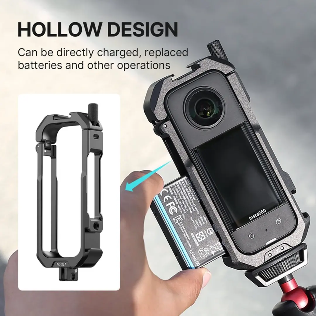 Ulanzi C-X3 Metal Cage Insta360 X3 - Zwart