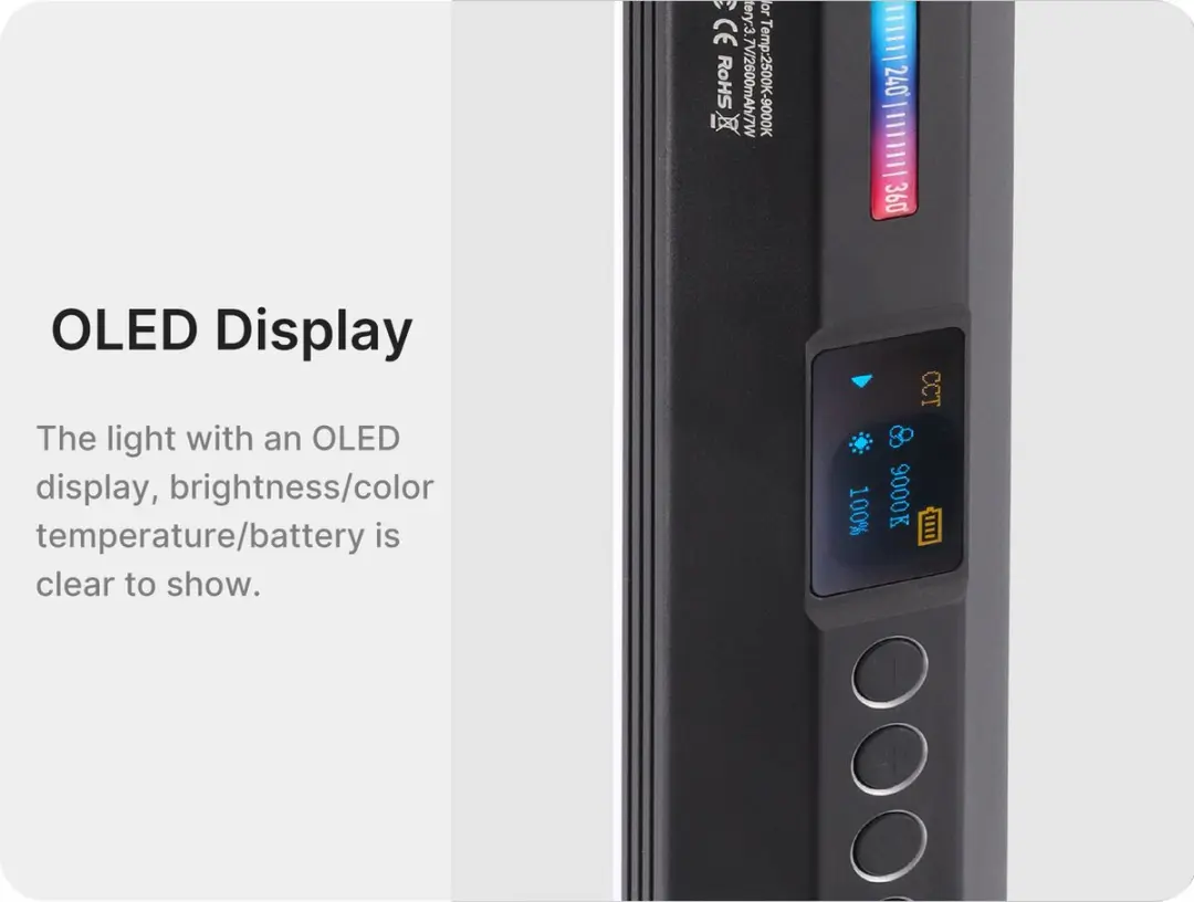 Ulanzi VL110 RGB Videolicht - 110 LED's - 9000K