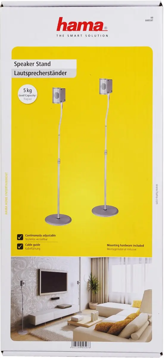 Hama LS-Standaard Slim 2St. - Zilver