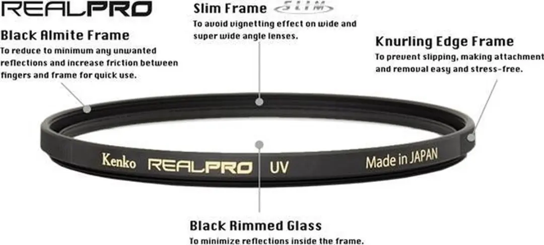 Kenko Realpro MC C-PL Filter 58mm - Blauw/Zwart