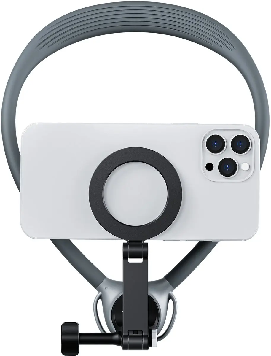 Telesin Neck Mount 360° Combo Nekhouder - Grijs - afbeelding 3 van 6