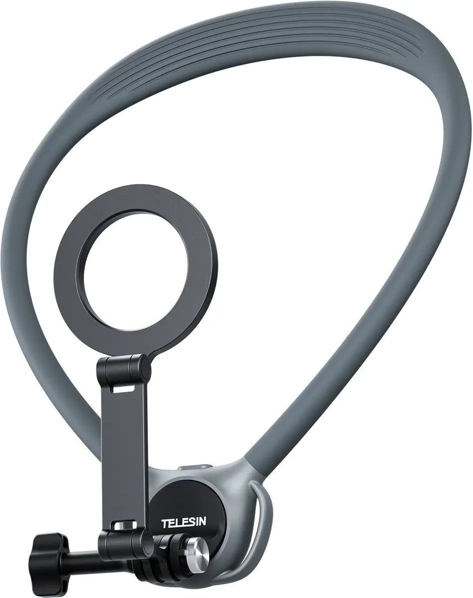 Telesin Neck Mount 360° Combo Nekhouder - Grijs - afbeelding 6 van 6